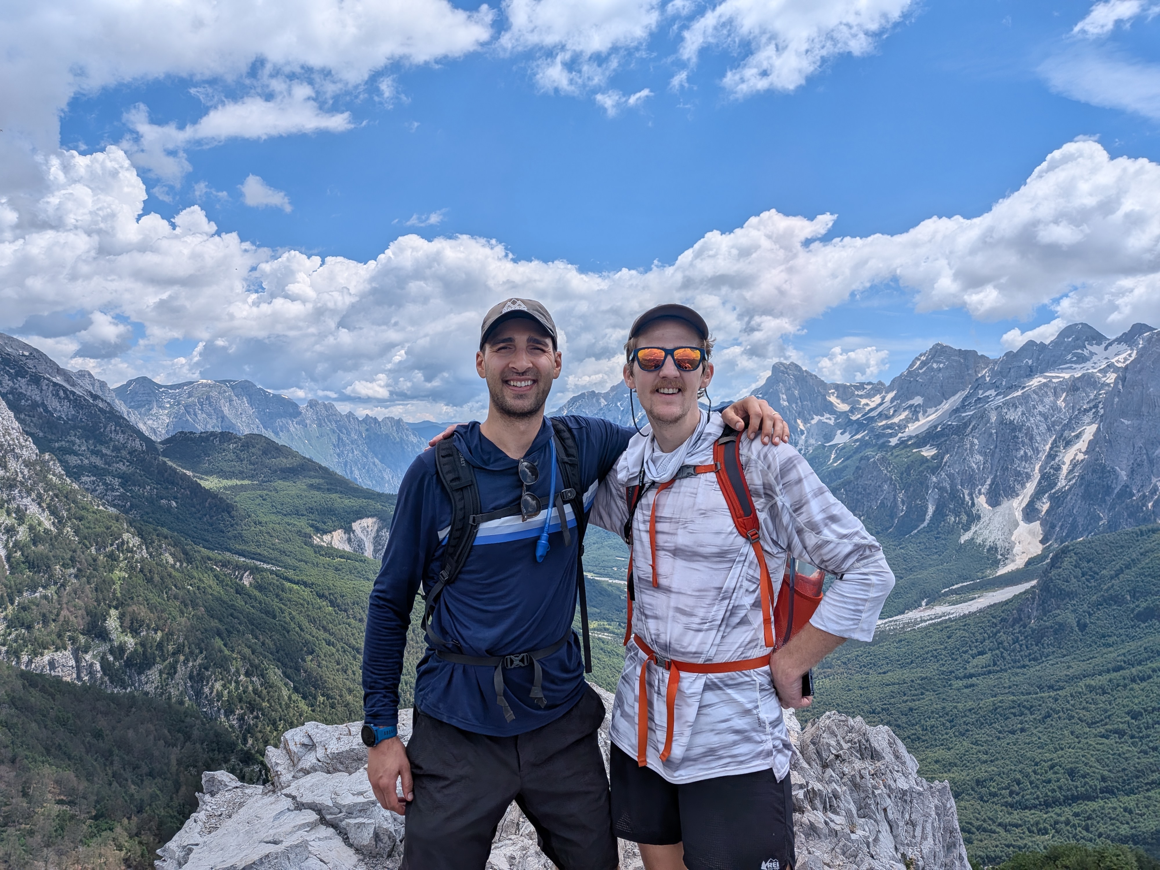 Tyler and Brent above the Valbona to Theth pass.