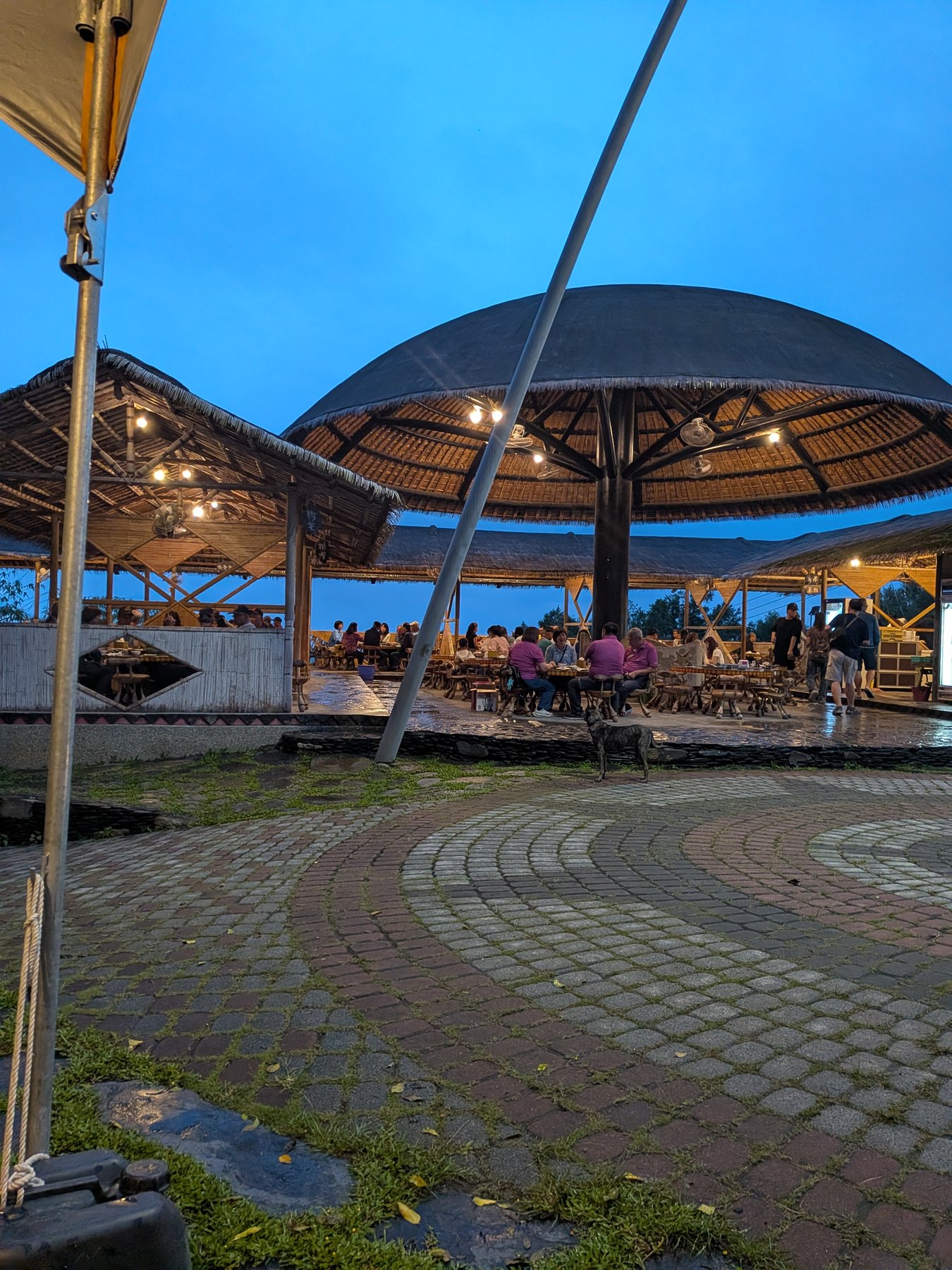Open-air evening market in Taitung.