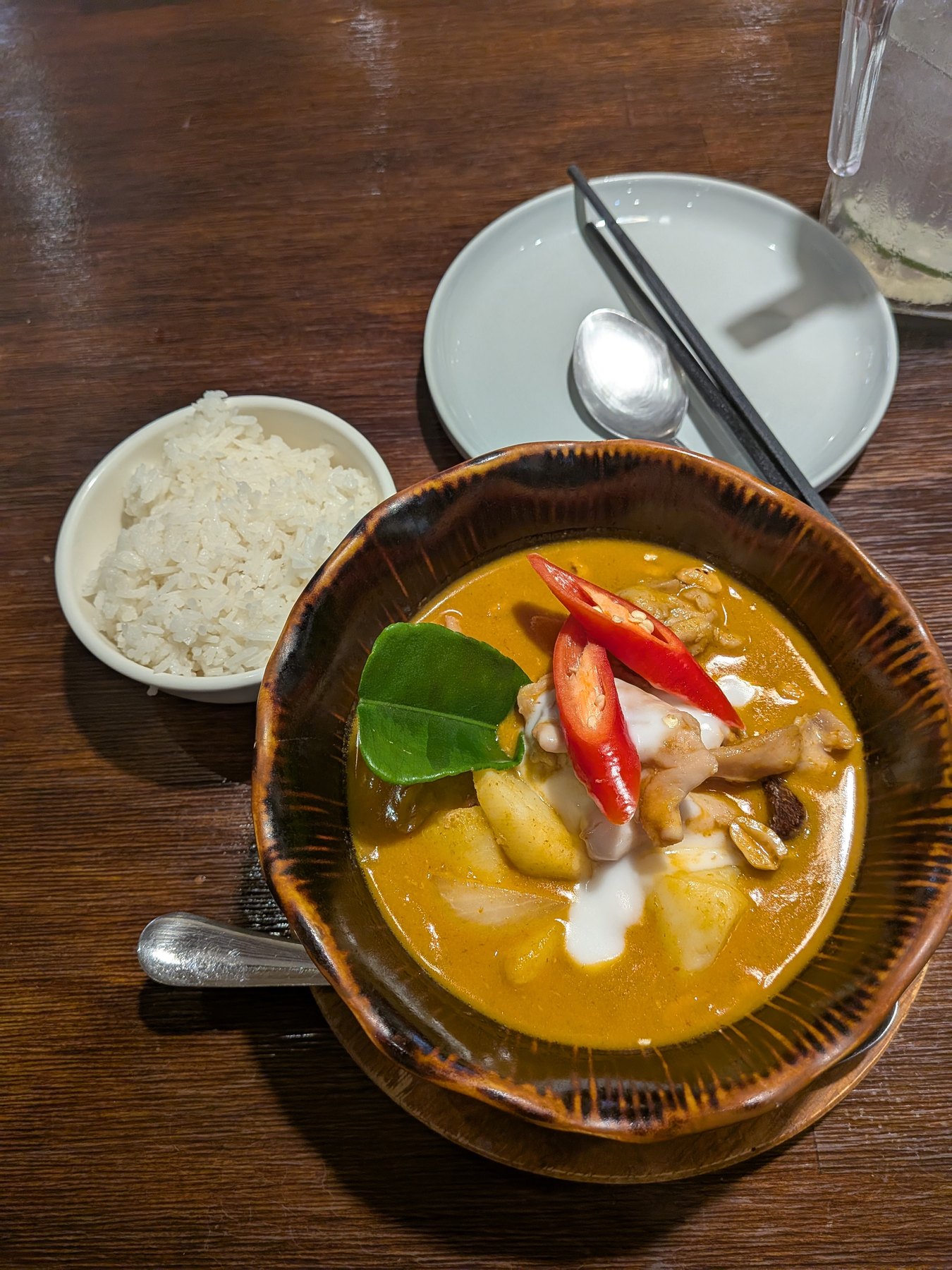 Curry and rice at a Tainan restaurant.